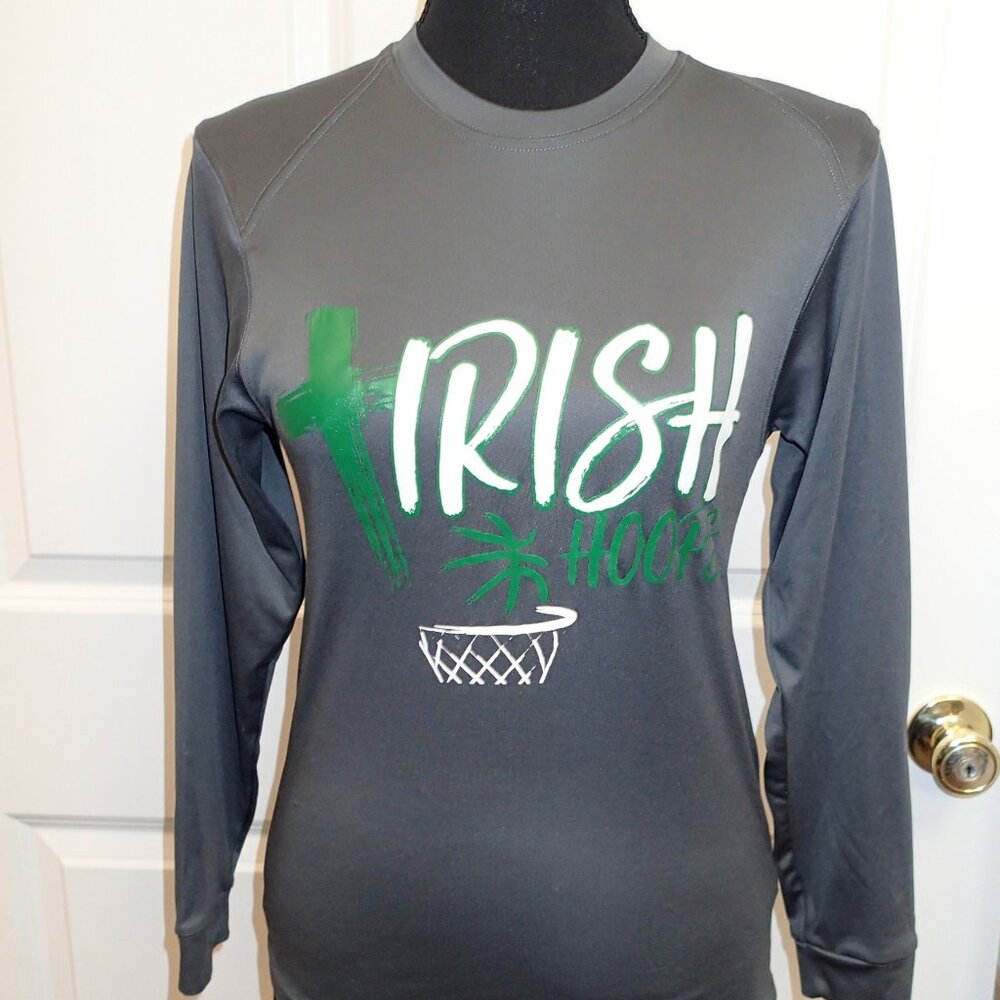 Irish Hoops Youth Long Sleeve Shirt Size Unknown